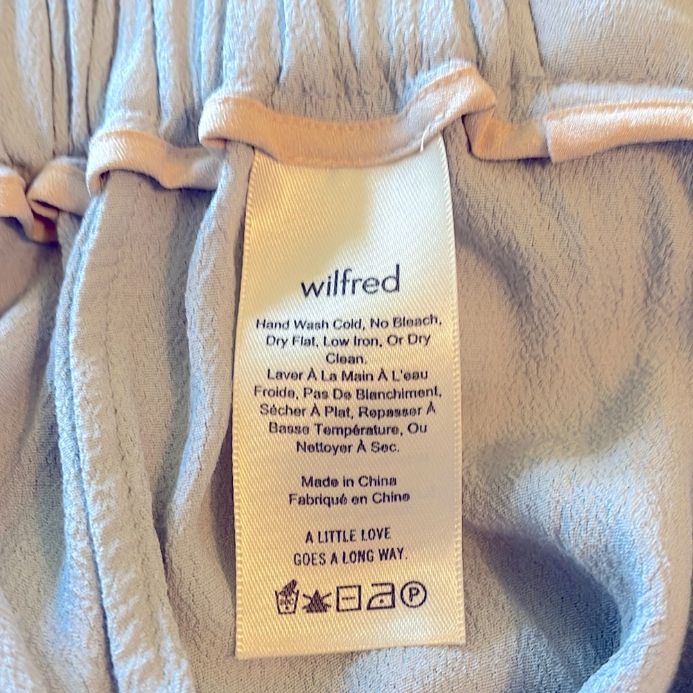 Aritzia Light Blue Wide Leg Pants - Picture 7 of 7